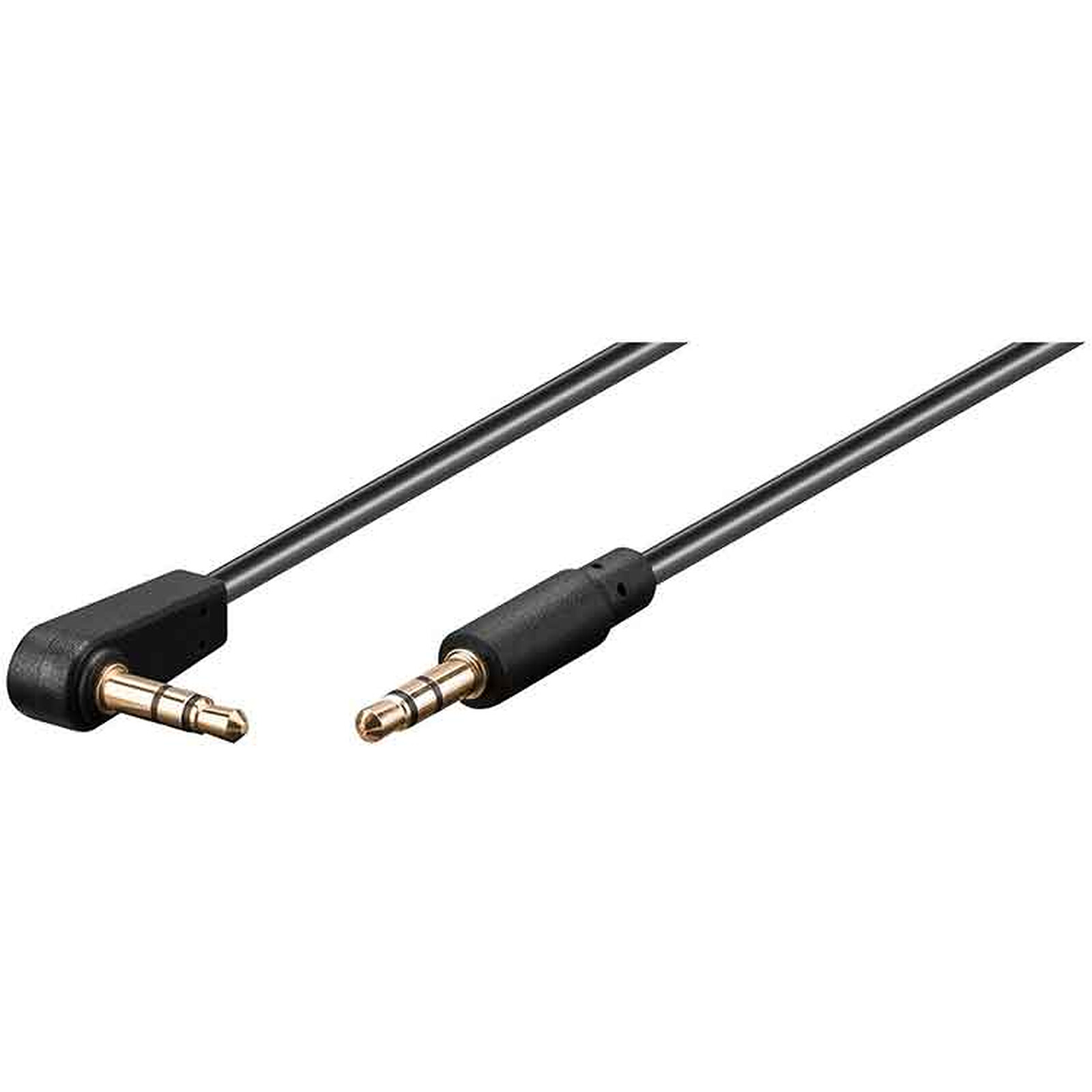 Câble audio Goobay Jack Stro Angulé 3.5 mm 1 m