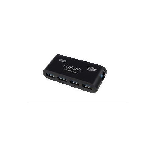 Hub USB 3.0 LogiLink à 4 ports, 5 Gbps, Noir