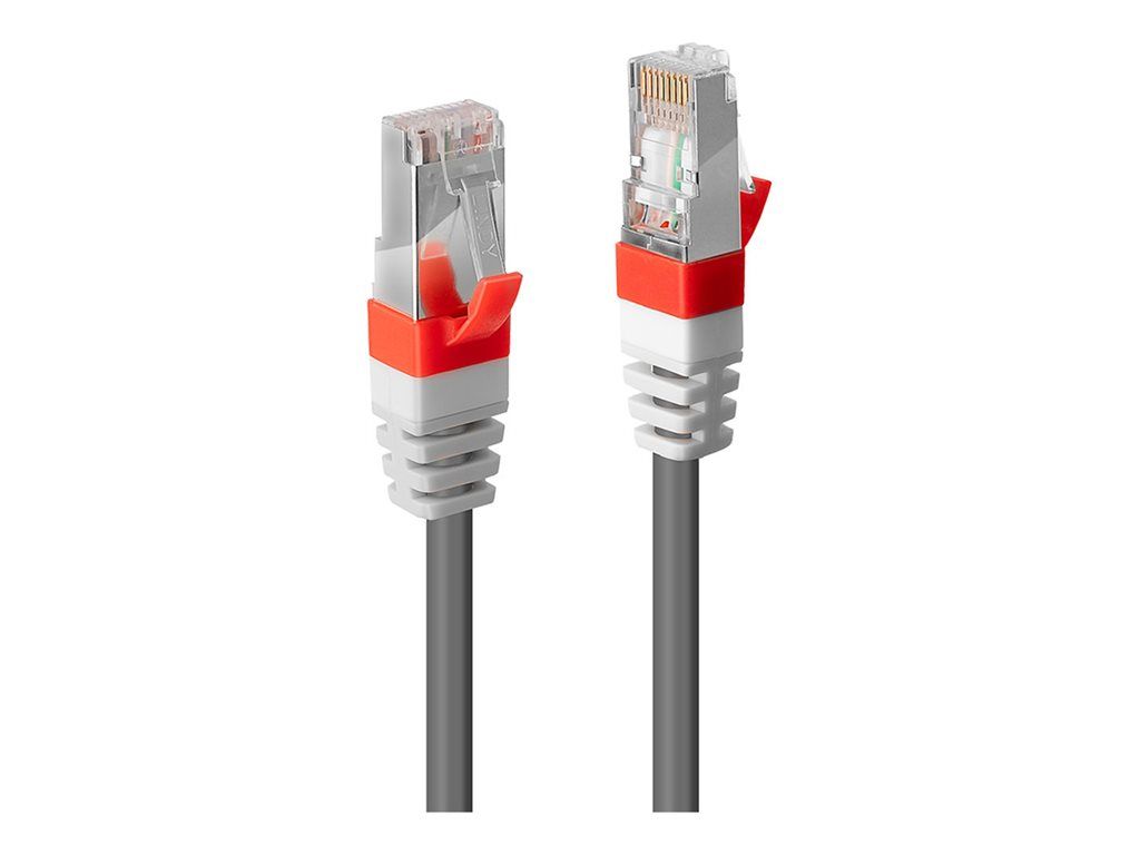 Lindy Cat6a 30cm Shielded Twisted Pair Cable (SSTP) - Grey