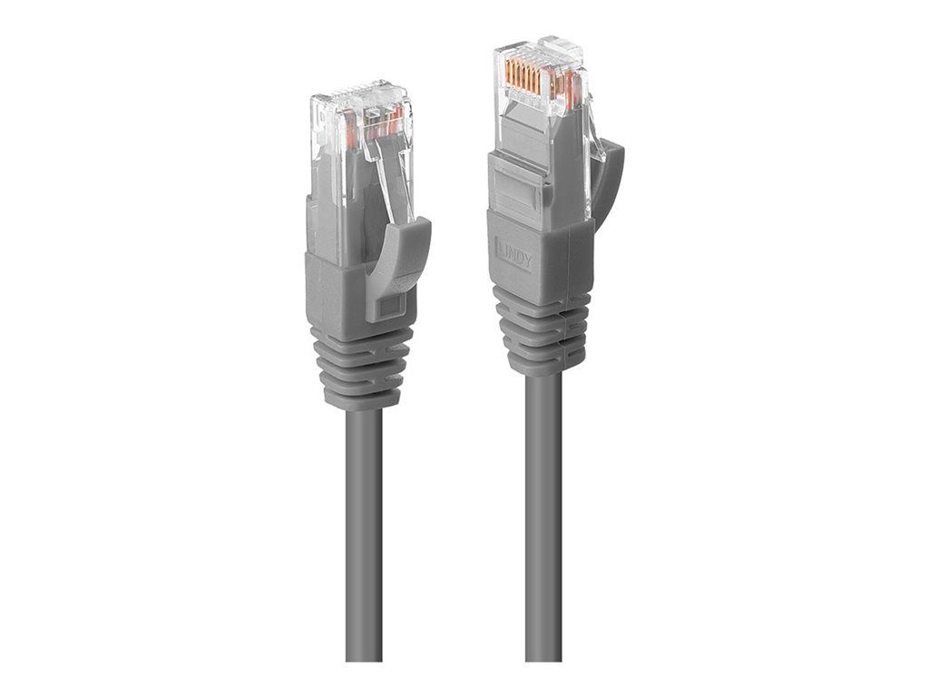 Lindy Premium CAT 6 UTP Cable - 1m, Gray
