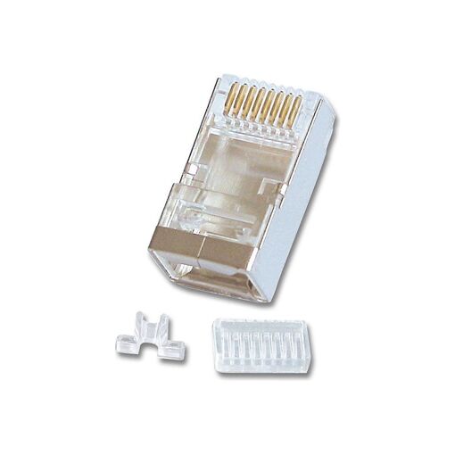 Conector de red Lindy - RJ-45 (M) - STP Cat 6 - Bloqueado - Paquete de 10
