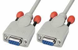 Lindy Null Modem Cable - DB-9 (F) to DB-9 (F) - 3m