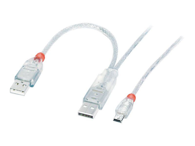 Lindy USB Cable - 1m, USB 2.0, Type-B to Mini-B (Male)
