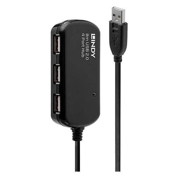 Lindy 4-Port USB 2.0 Active Extension Hub