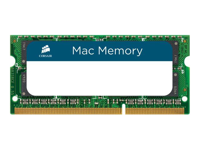 Corsair Mac Memory - 16GB (2x8GB) DDR3L SO-DIMM 204-pin - 1600MHz/PC3-12800 - CL11 - 1.35V - Non-Buffered - Non-ECC