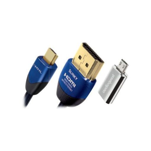 AudioQuest MHL Slinky 2m Cable, Black/Blue