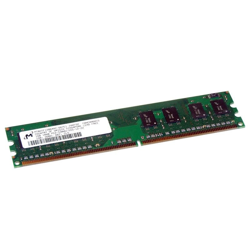 Micron 1GB DDR2 RAM MT8HTF12864AY-667E1 (240-Pin DIMM, 667MHz, CL6)