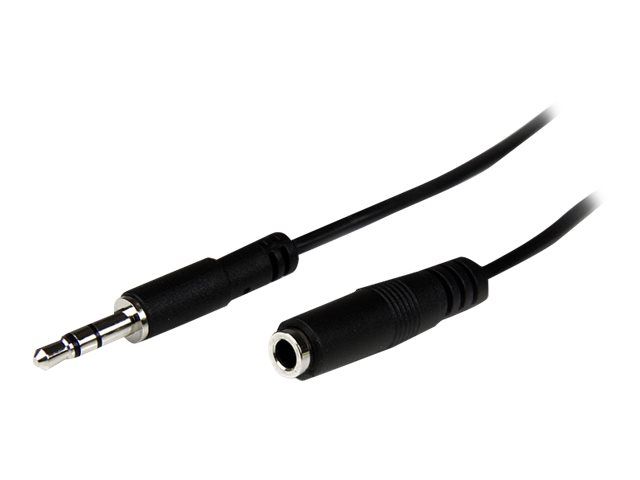 Cable de extensión de audio estéreo StarTech 3,5 mm - 1 m Negro