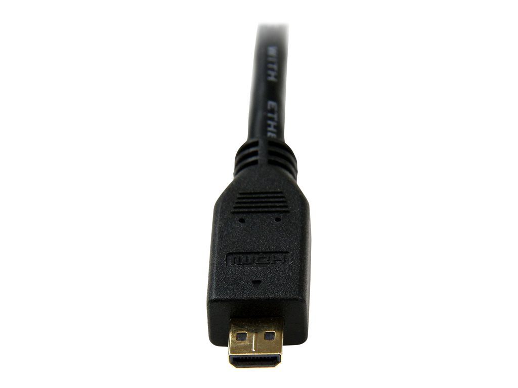 StarTech High-Speed HDMI with Ethernet Cable - 0.5m, HDMI to Micro HDMI M/M, 50cm Black