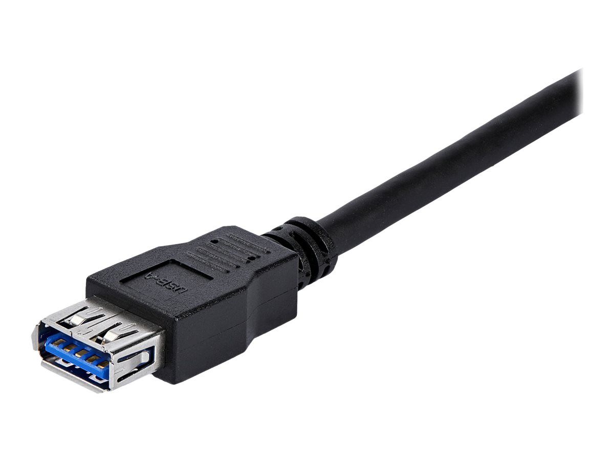 Cable de extensión StarTech.com USB 3.0 1 m - Adaptador USB A SuperSpeed negro M/F