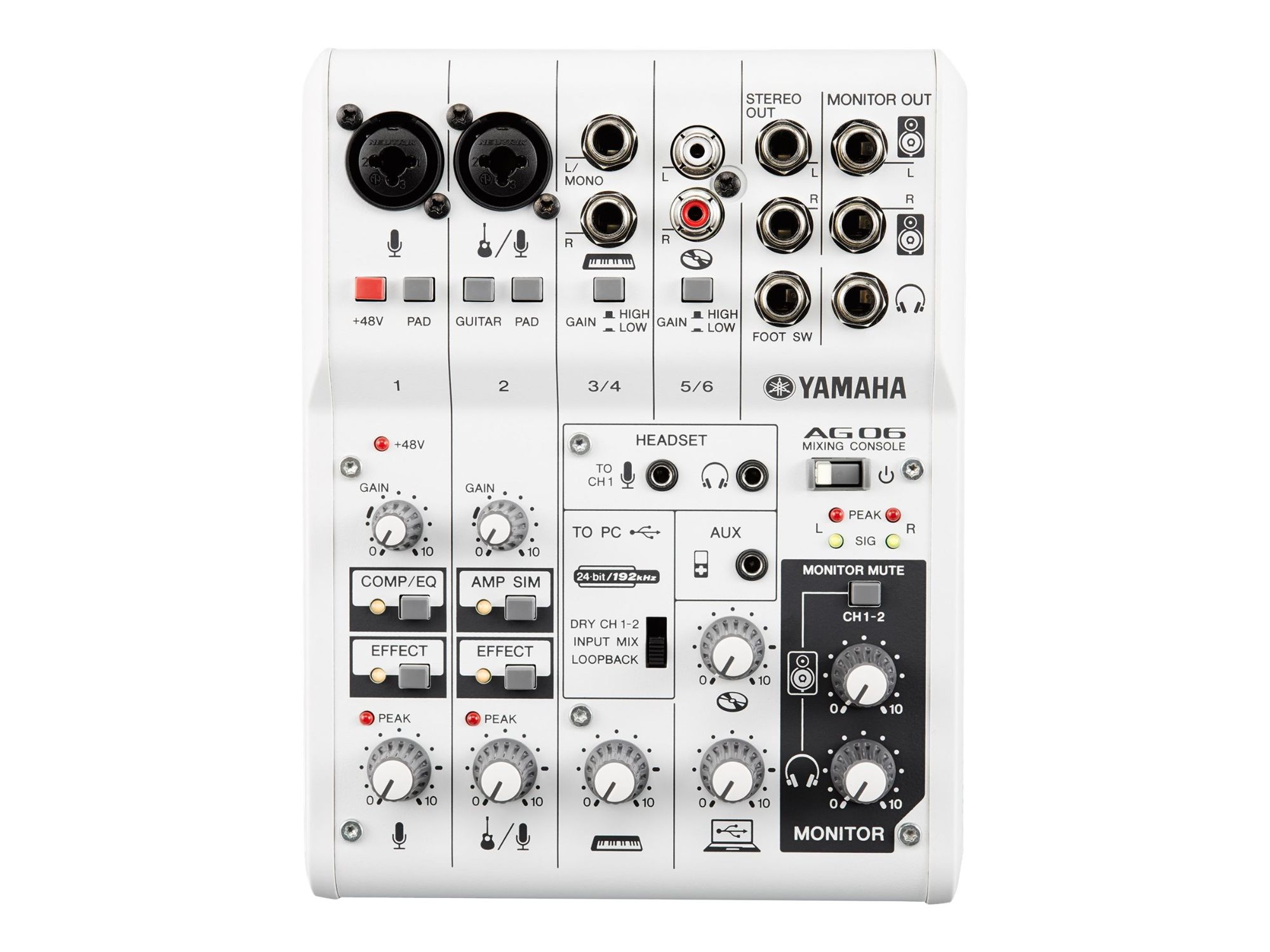 Yamaha AG06 USB Audio Interface