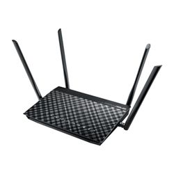 Asus DSL-AC55U Wireless Router - ADSL Modem - 4 Port Switch - 1GbE - 2 WAN Ports - Wi-Fi 5 - Dual Band