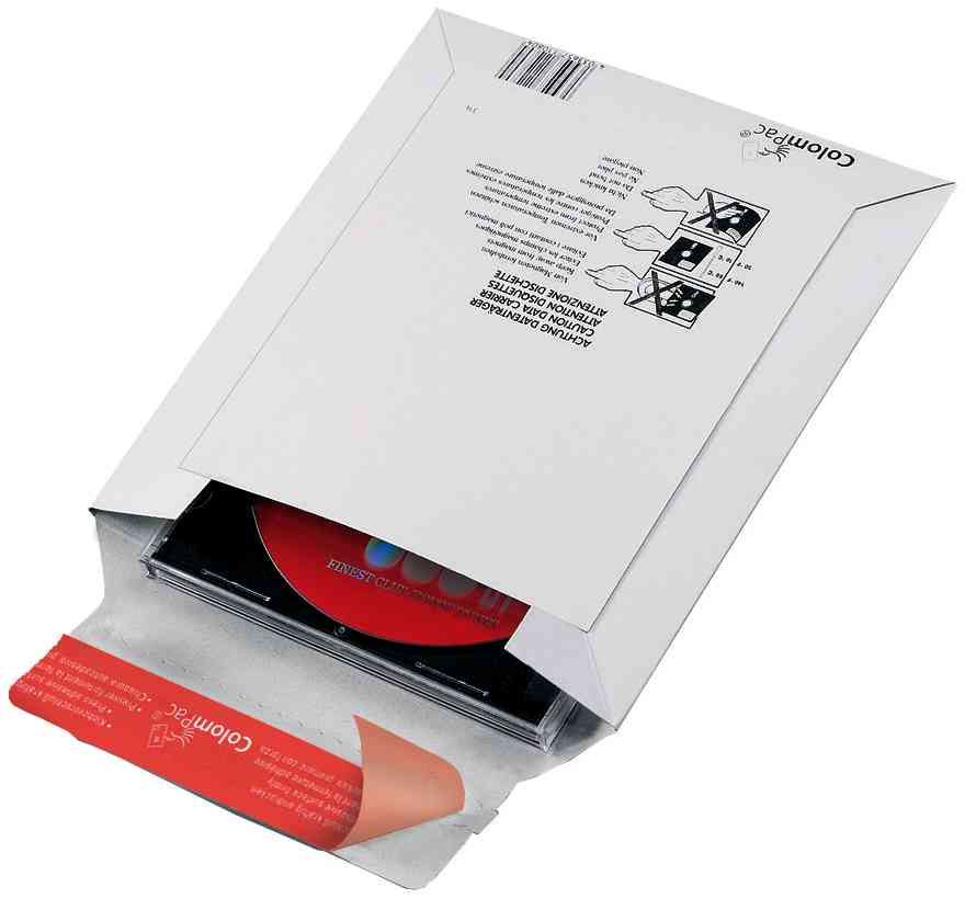 Colompac Shipping Pouch for CD/Jewel Case, Sturdy Cardboard