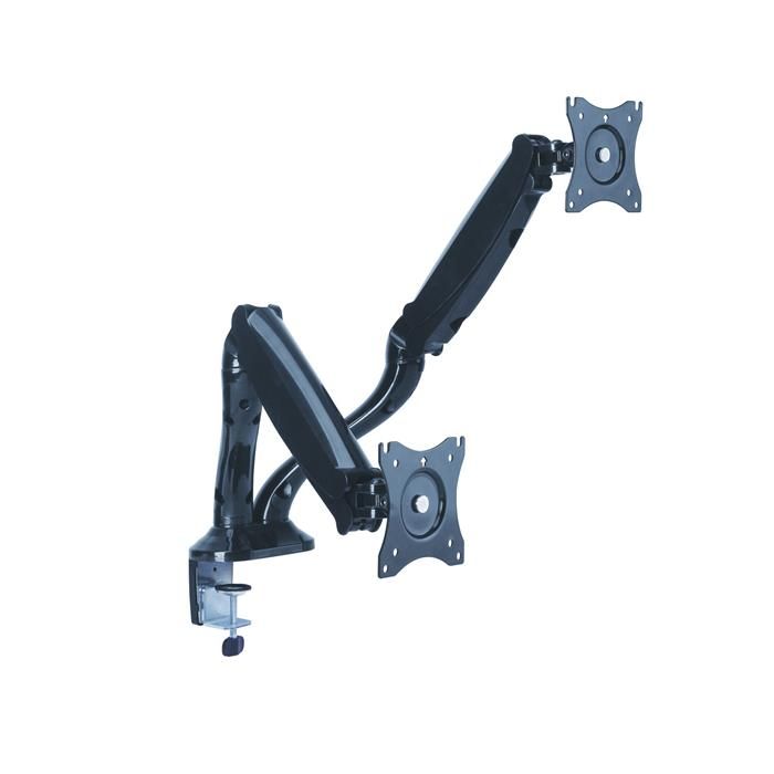 KIMEX Full Motion Dual-Screen Monitor Stand for 13"-27" PCs