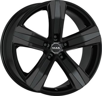 MAK Stone 7.5J x 18, 5x114.3 ET40, Gloss Black