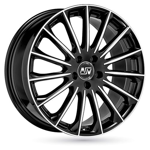 MSW (OZ) 30 Gloss Black Full Polished Alloy Wheel, 8.0J x 19, 5x108 ET45