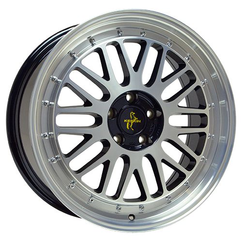 Keskin Wheels KT22 Retro Black Polished Alloy Wheel, 8.5J x 19, 5x120 ET35