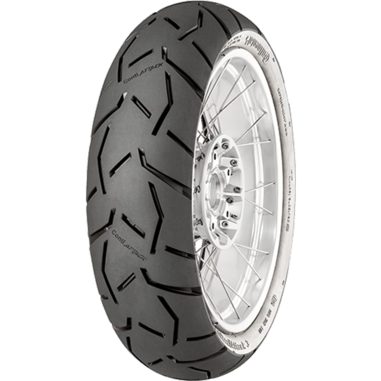 Continental Contitrail Attack 3 Motorcycle Tire, Size: 110/80 R 19 M/C TL 59V