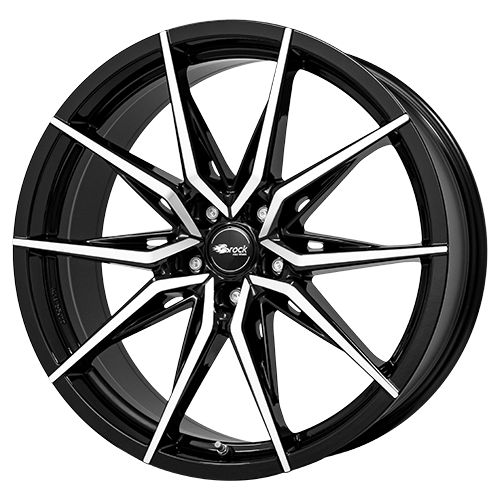 BROCK B42 Black Polished Alloy Wheel, 8.5J x 19, 5x112 ET30