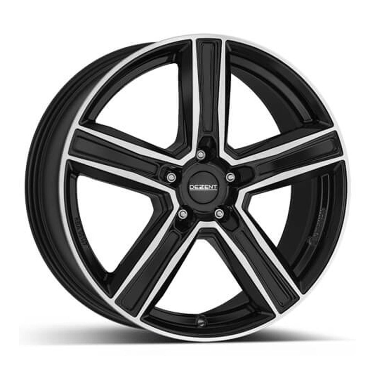 DEZENT Dark Black Polished Alloy Wheel - 7.5J x 18, 5x114.3 ET49.5