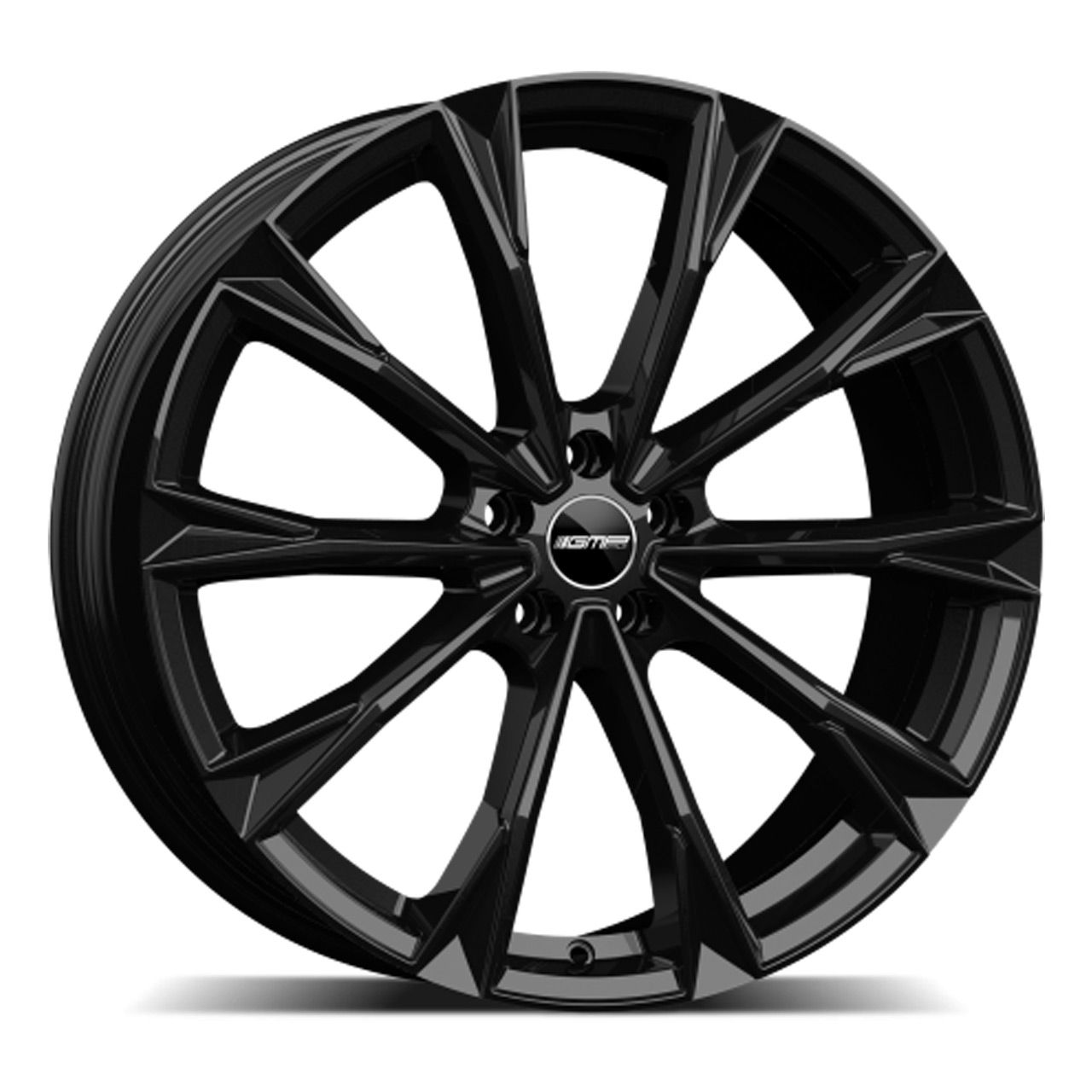 GMP Glossy Black Alloy Wheels 11.5J x 22, 5x130 ET52
