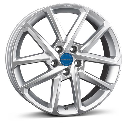 BORBET Crystal Silver Alloy Wheel - 8.0J x 19, 5x112 ET45