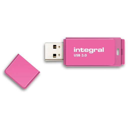 Integral Memory Neon USB Flash Drive - 32GB, USB 3.0