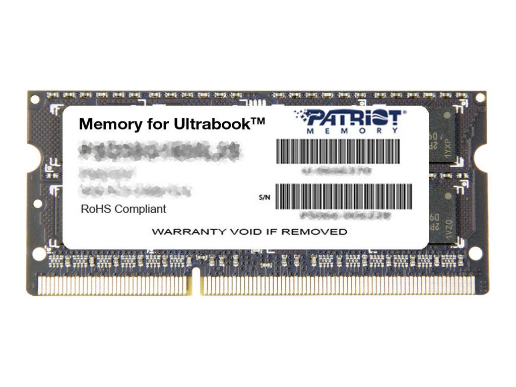 Patriot Memory 8GB DDR3L SO-DIMM (204-pin) 1600MHz (PC3-12800) CL11 1.35V Unbuffered Non-ECC