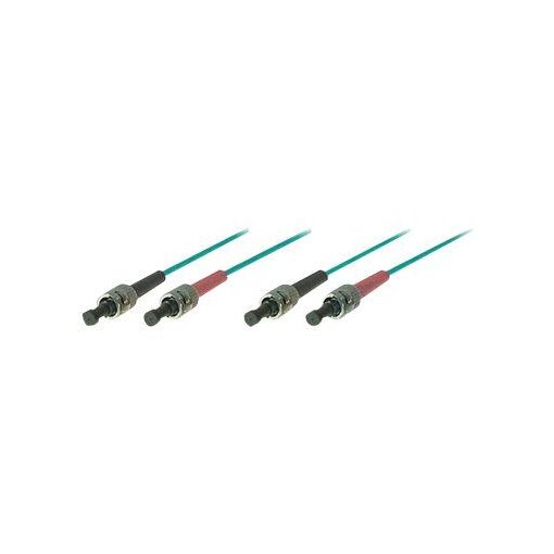 Cable óptico de fibra multimodo Exertis Connect, 20 m, OM3, dúplex, 50/125 micras, turquesa