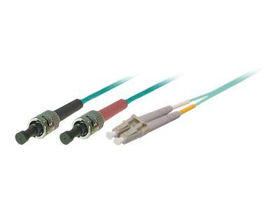 Cable de fibra óptica Exertis Connect LC multimodo, 15 m, OM3, turquesa