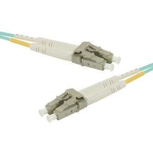 Cable óptico Exertis Connect de modo multimodo LC, 1 m, OM3, turquesa