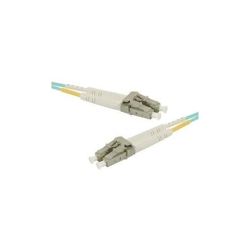 Exertis Connect LC Multi-Mode Fiber Optic Cable, 1m, OM3, Turquoise