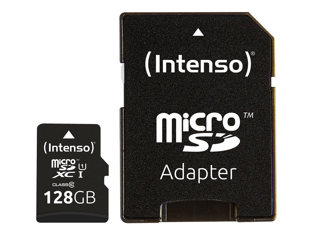 Intenso 128GB microSDXC UHS-I Card (with SD Adapter)
