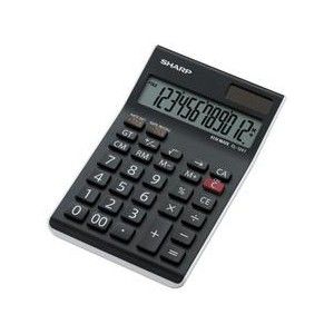 Sharp Solar/Battery Calculator EL-124TWH, 12-Digit LCD Display