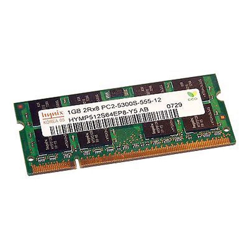 Hynix 1GB SODIMM RAM (HYMP512S64EP8-Y5 AB, PC2-5300U, DDR2 667MHz CL5)