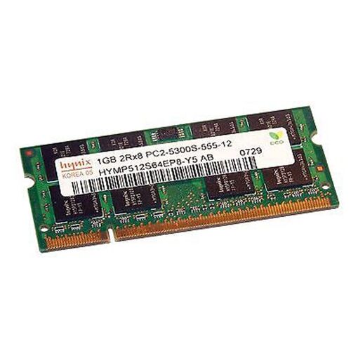 Memoria RAM SODIMM Hynix 1GB (HYMP512S64EP8-Y5 AB, PC2-5300U, DDR2 667MHz CL5)