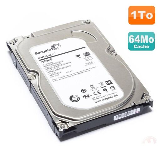Seagate Barracuda 1TB Internal Hard Drive, 3.5-Inch, SATA, 7200 RPM, 64MB Cache (ST1000DM003)
