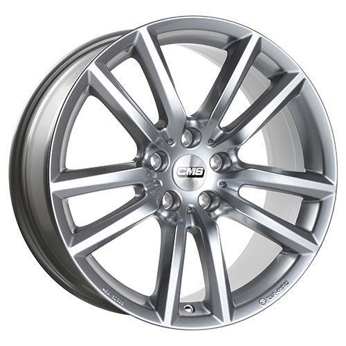 CMS C27-SR Racing Silver Alloy Wheel, 8.0J x 18, 5x114.3 ET35