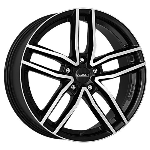 DEZENT TR D Dark Black/Polished Alloy Wheel, 6.5J x 16, 5x114.3 ET48
