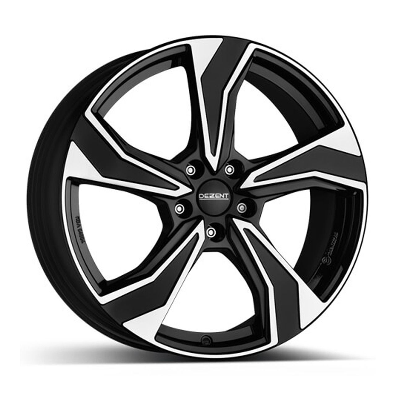 DEZENT KB Dark Black Polished Alloy Wheel, 7.5J x 17, 5x112 ET30
