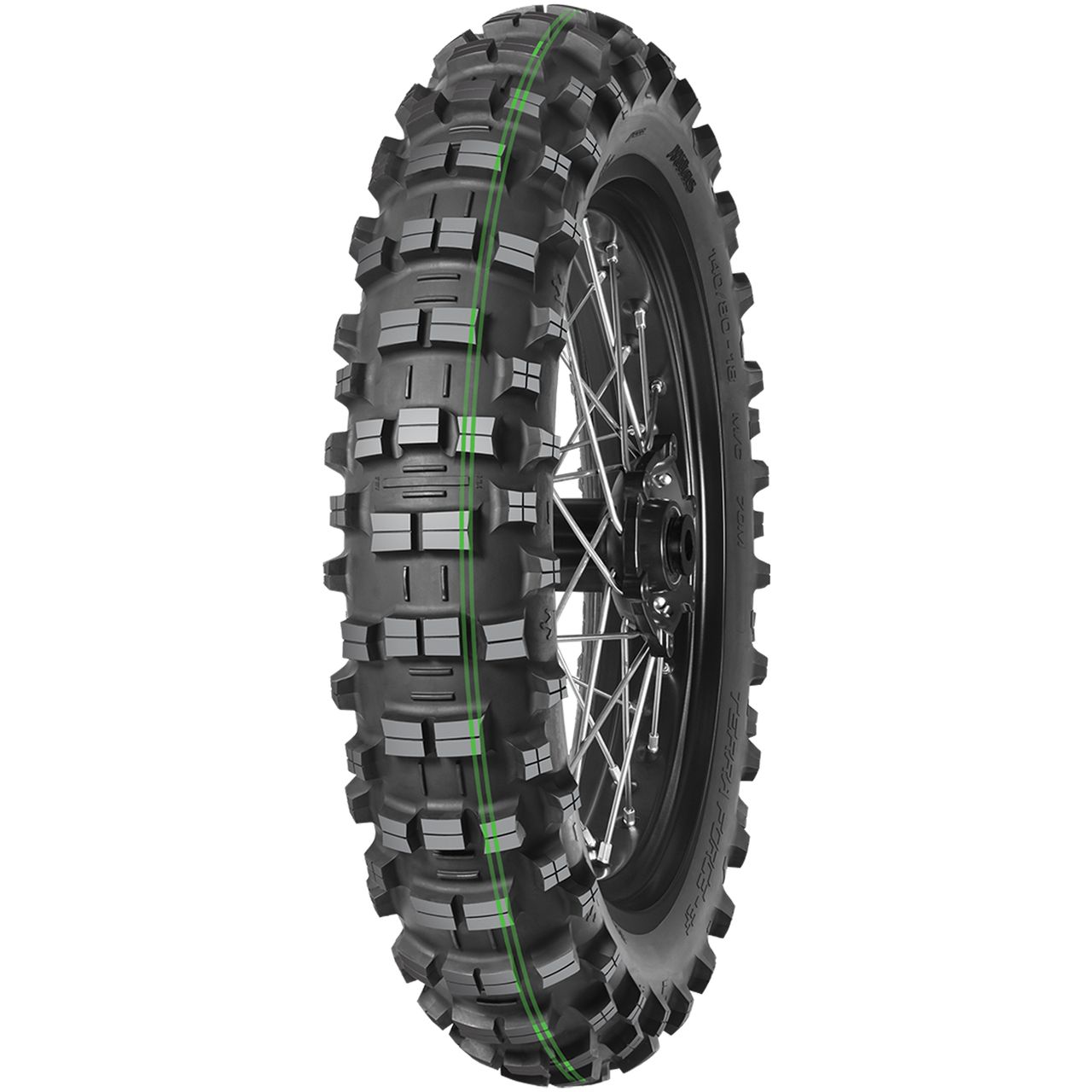 MITAS Terra Force-EF Pro Motorcycle Tire, Size 140/80-18 TT 70M (2xGreen)