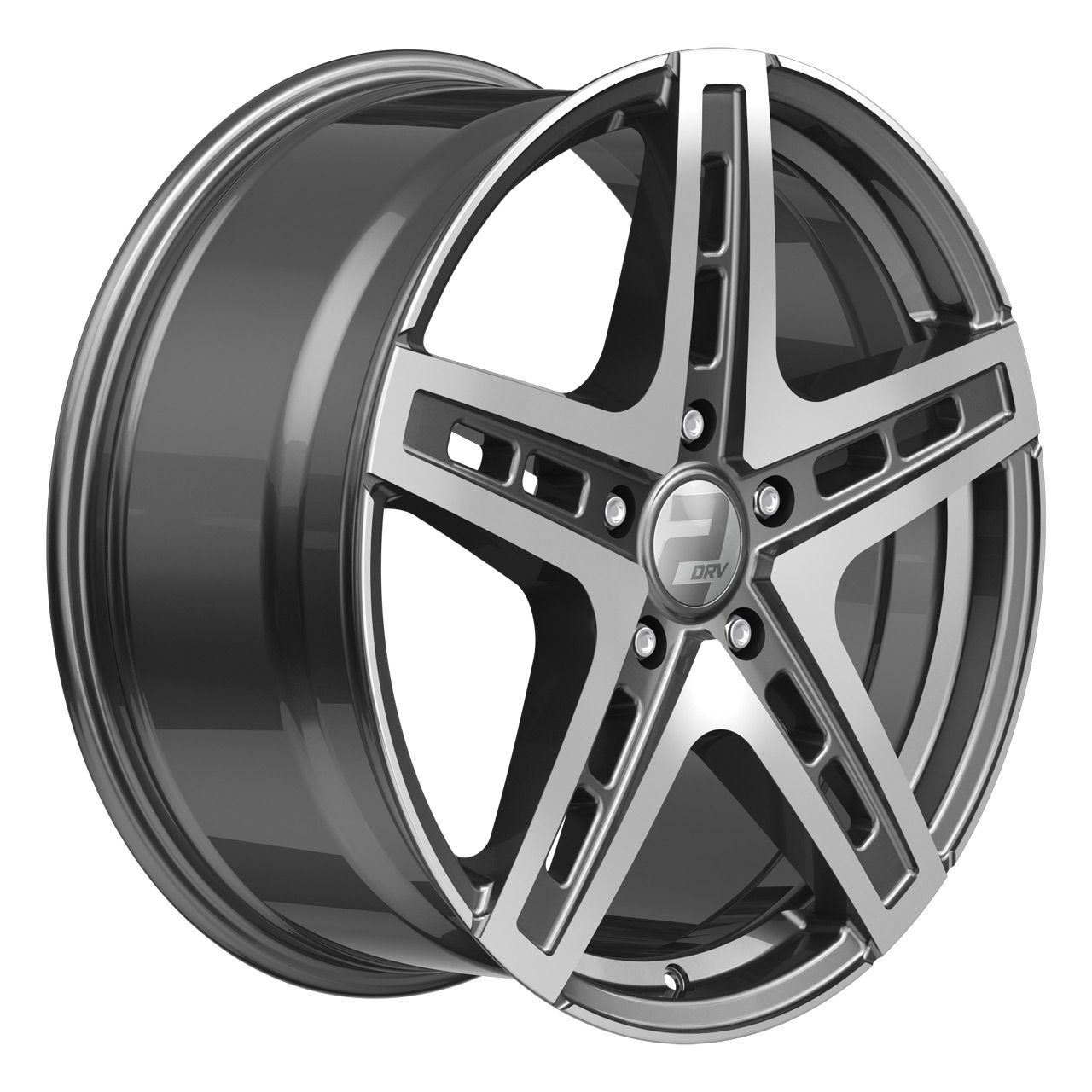 WHEELWORLD 2-Piece Machined Aluminum Wheel, Size 9.0J x 20, 5x130 ET30, Daytona Grey