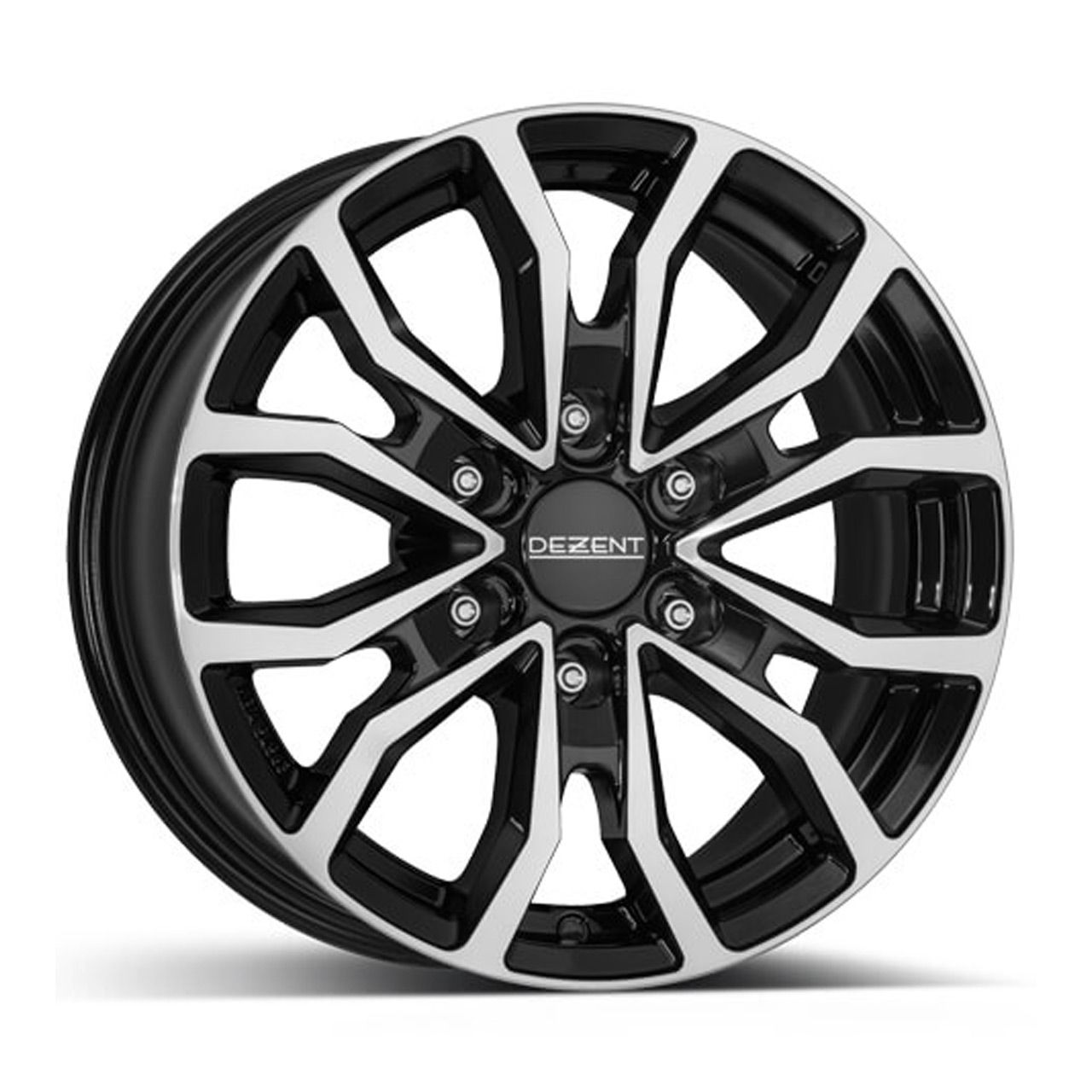 Dezent KC Dark Black Polished Alloy Wheels 8.0J x 18, 6x139.7 ET20
