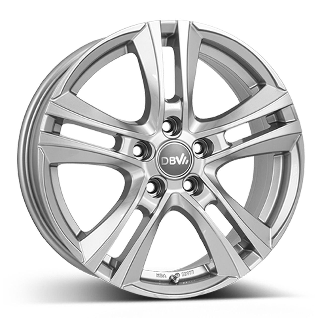 DBV Andorra II Alloy Wheel, 6.5J x 16, 5x114.3 ET50, Hyper Silver