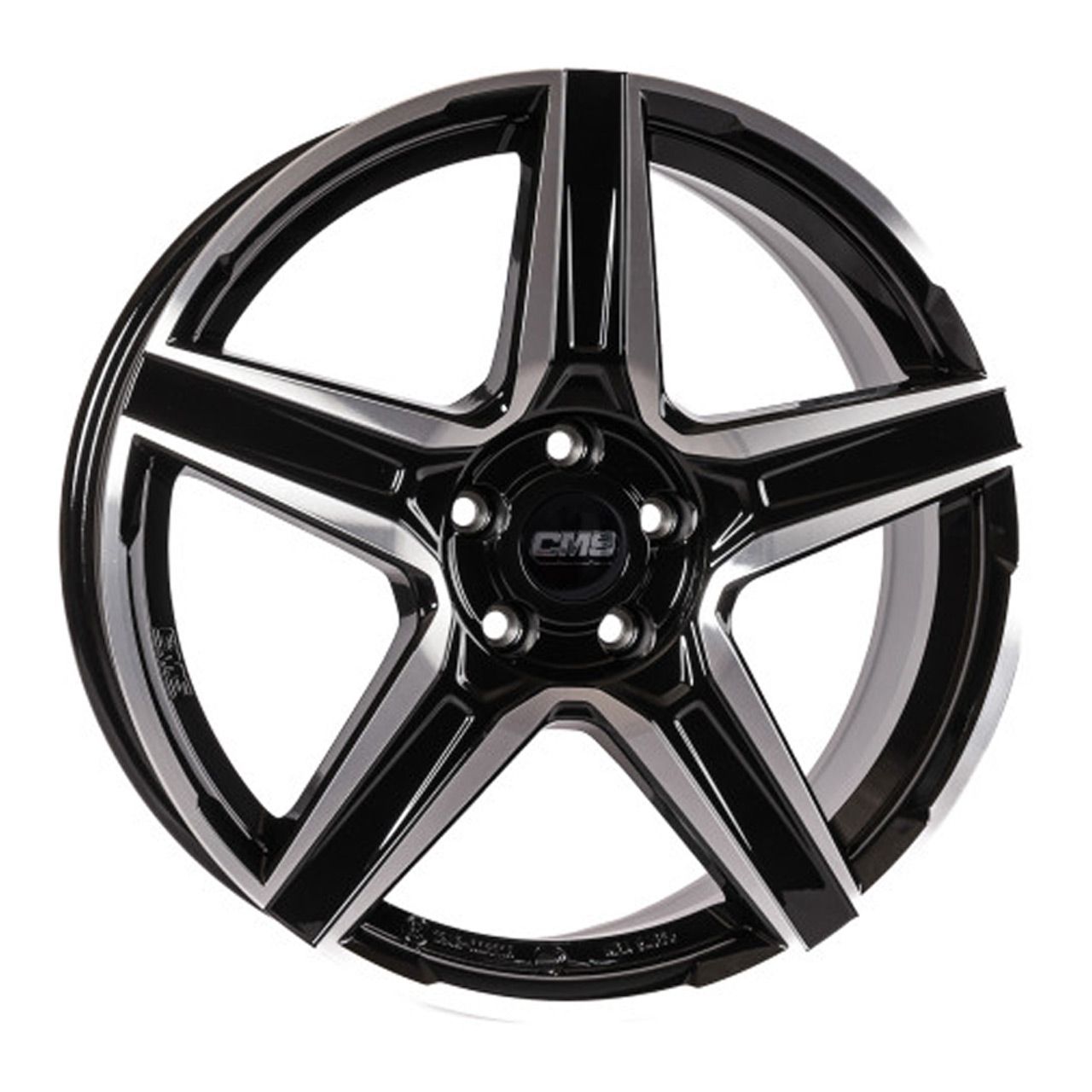 CMS C34-DB Diamond Black Alloy Wheel - 7.0J x 17, 5x112 ET43