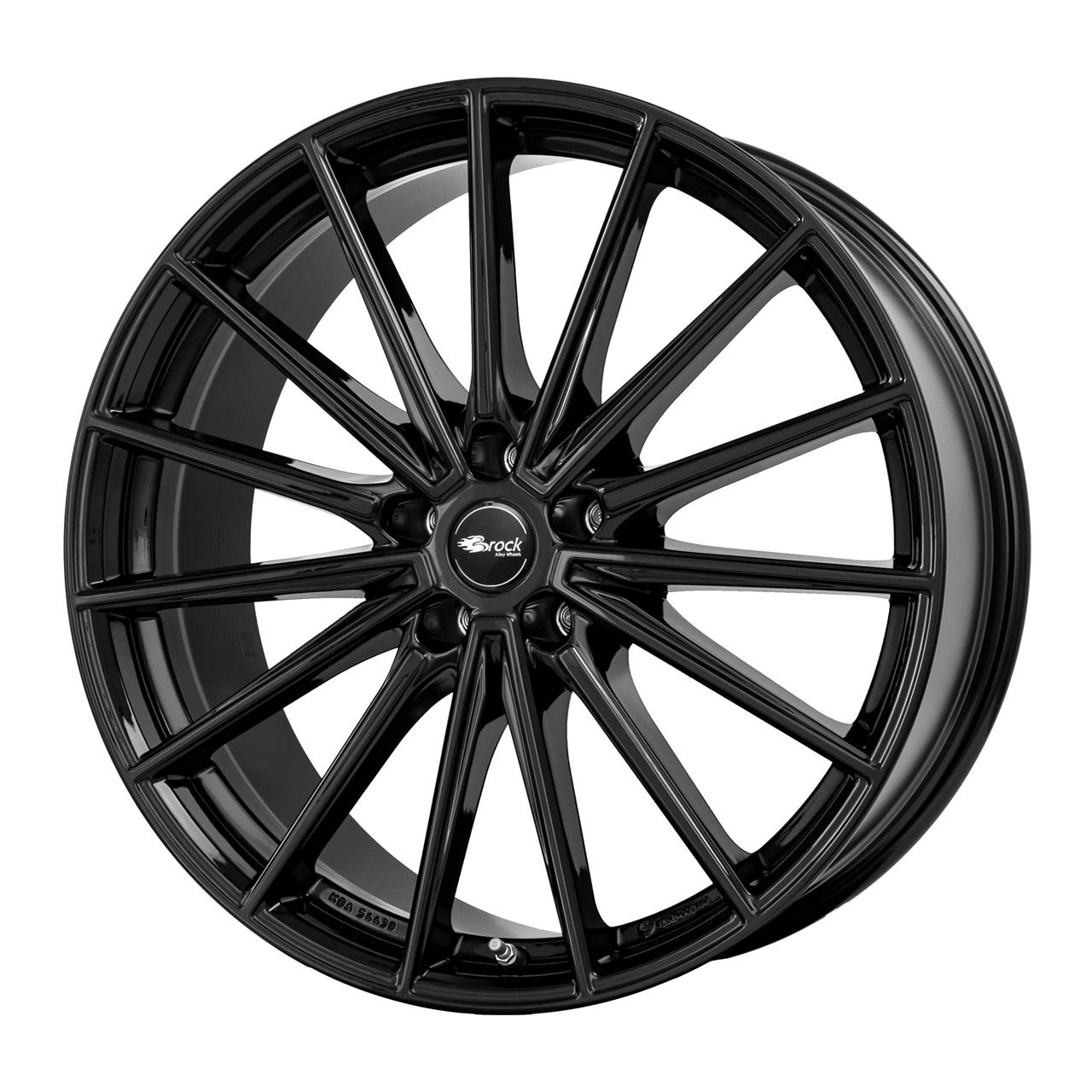 BROCK B43 Black Gloss Alloy Wheel - 8.0J x 19, 5x114 ET34