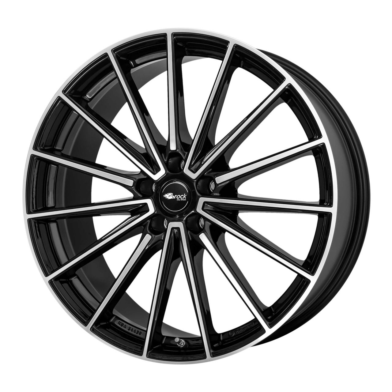 BROCK B43 Black Polished Alloy Wheel - 8.0J x 20, 5x112 ET30