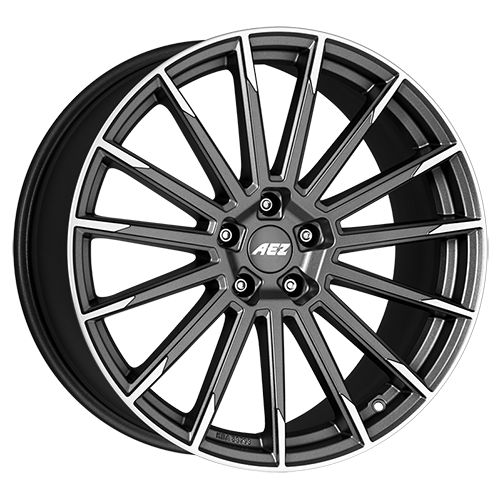 AEZ Atlanta Titan 8.0J x 19 Wheel, Graphite Matte Front Polished, 5x112 ET45