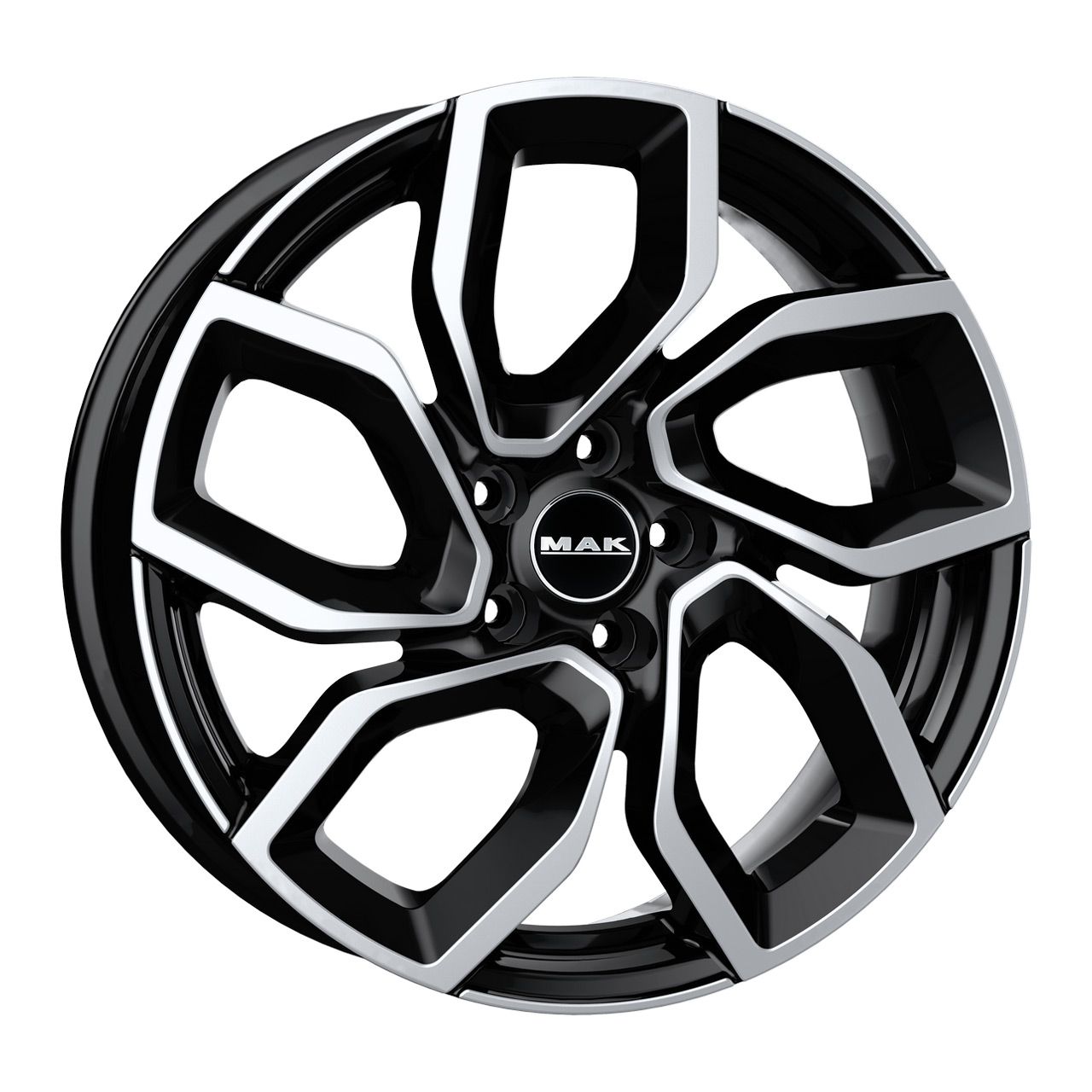 MAK Apollo Black Mirror Alloy Wheels, 18x7.5, 5x110 ET30