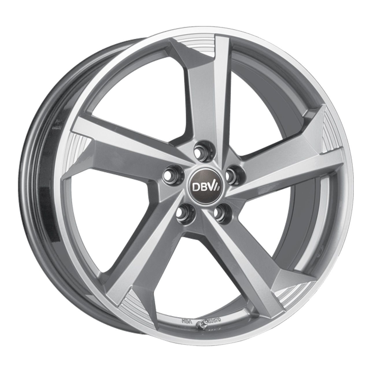 DBV Torino III - 8.0J x 18, 5x108 ET40, Silver Polished